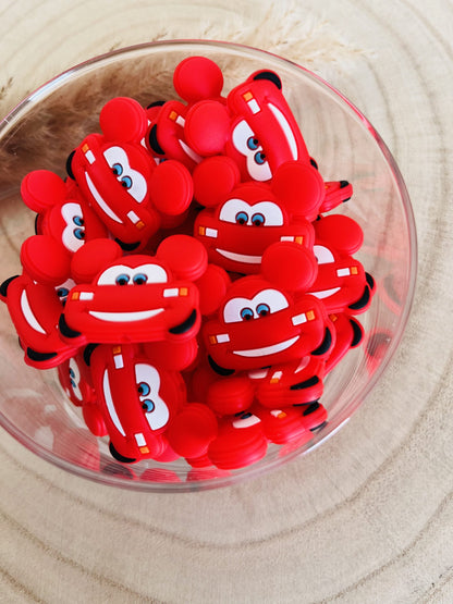 Red Cars Silicone Pearl