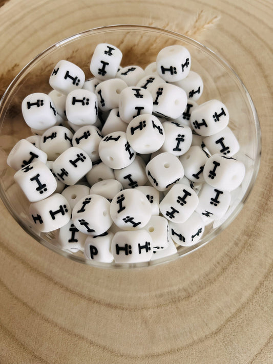Alphabet Silikonperle ï 12 mm