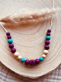Collana da allattamento Liberty bordeaux