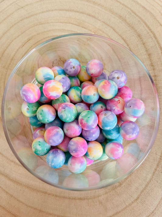 Perle Silicone imprimées Galaxie