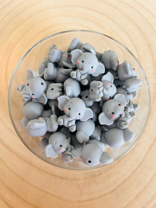 Perle Silicone 3D élephant