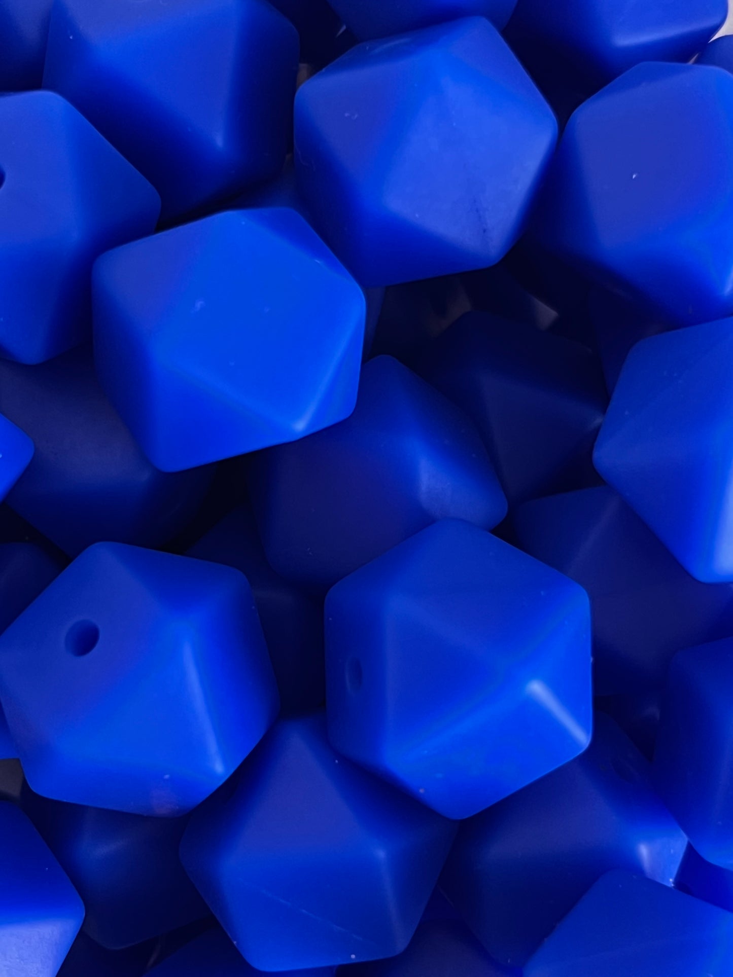 Perle  silicone hexagonale 14 mm
