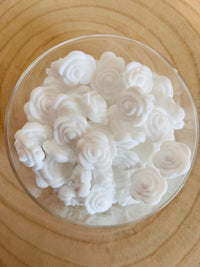 Perle silicone rose blanche
