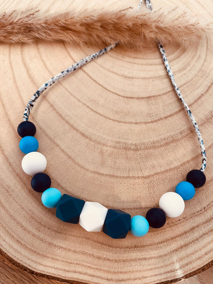 Collana Liberty Blu per l’Allattamento
