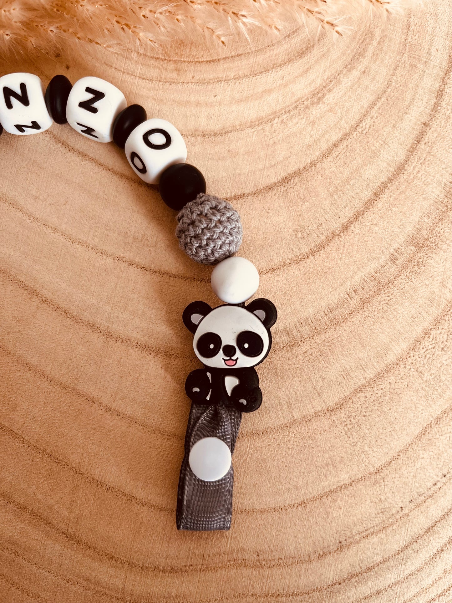 Gray panda packe attachment