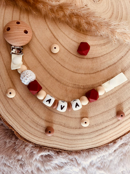 Terracota e tanque de chupeta personalizada bege