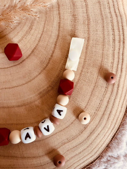 Terracota e tanque de chupeta personalizada bege