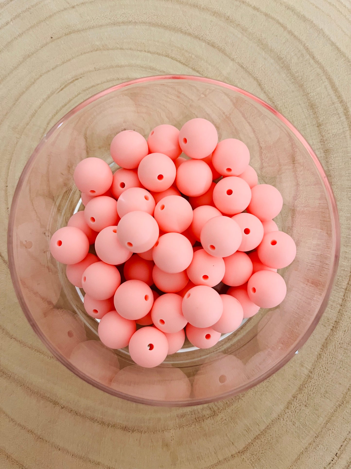 Perle silicone ronde 15mm