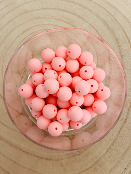 Perle silicone ronde 15mm