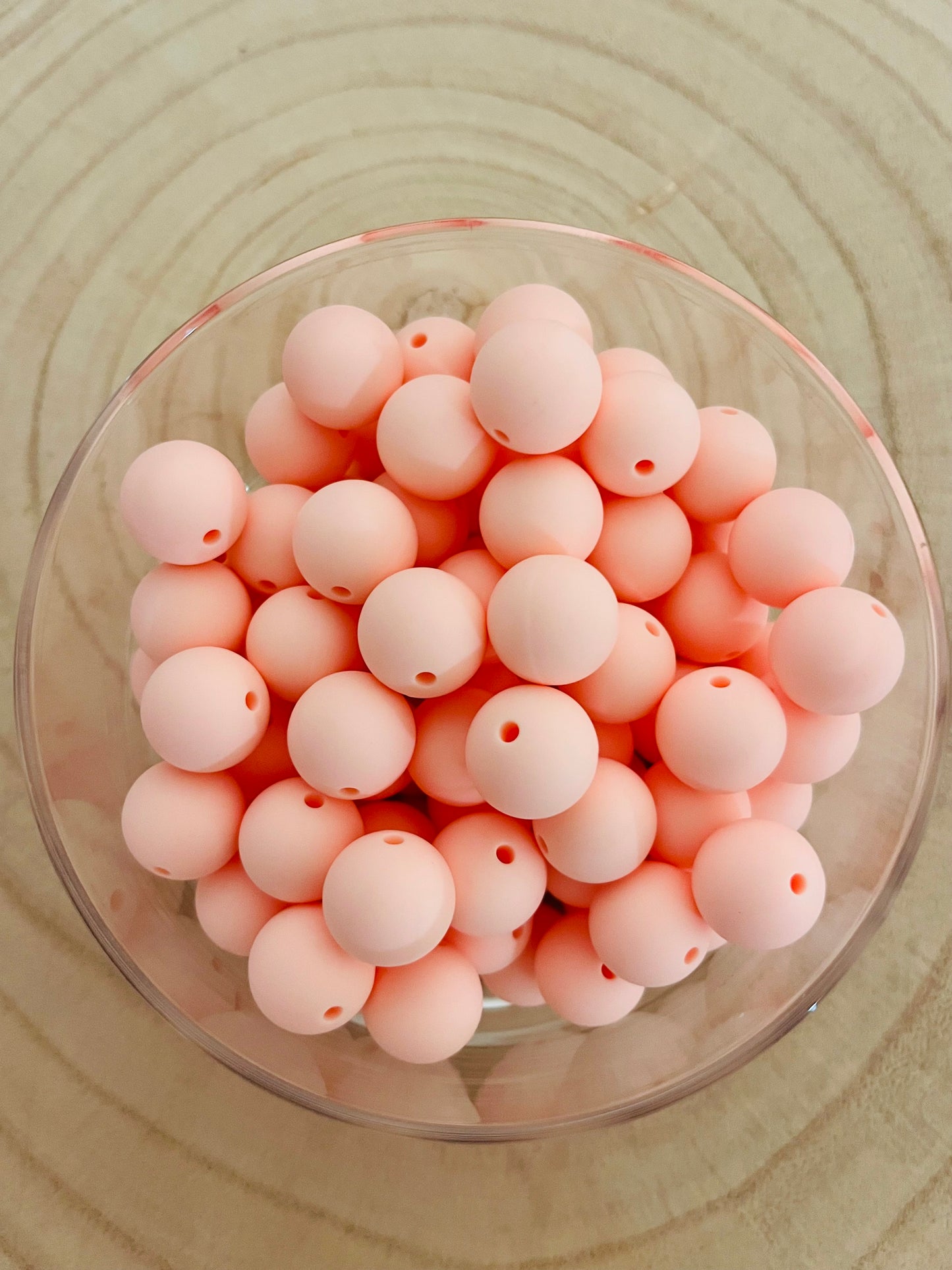 Perle silicone ronde 15mm
