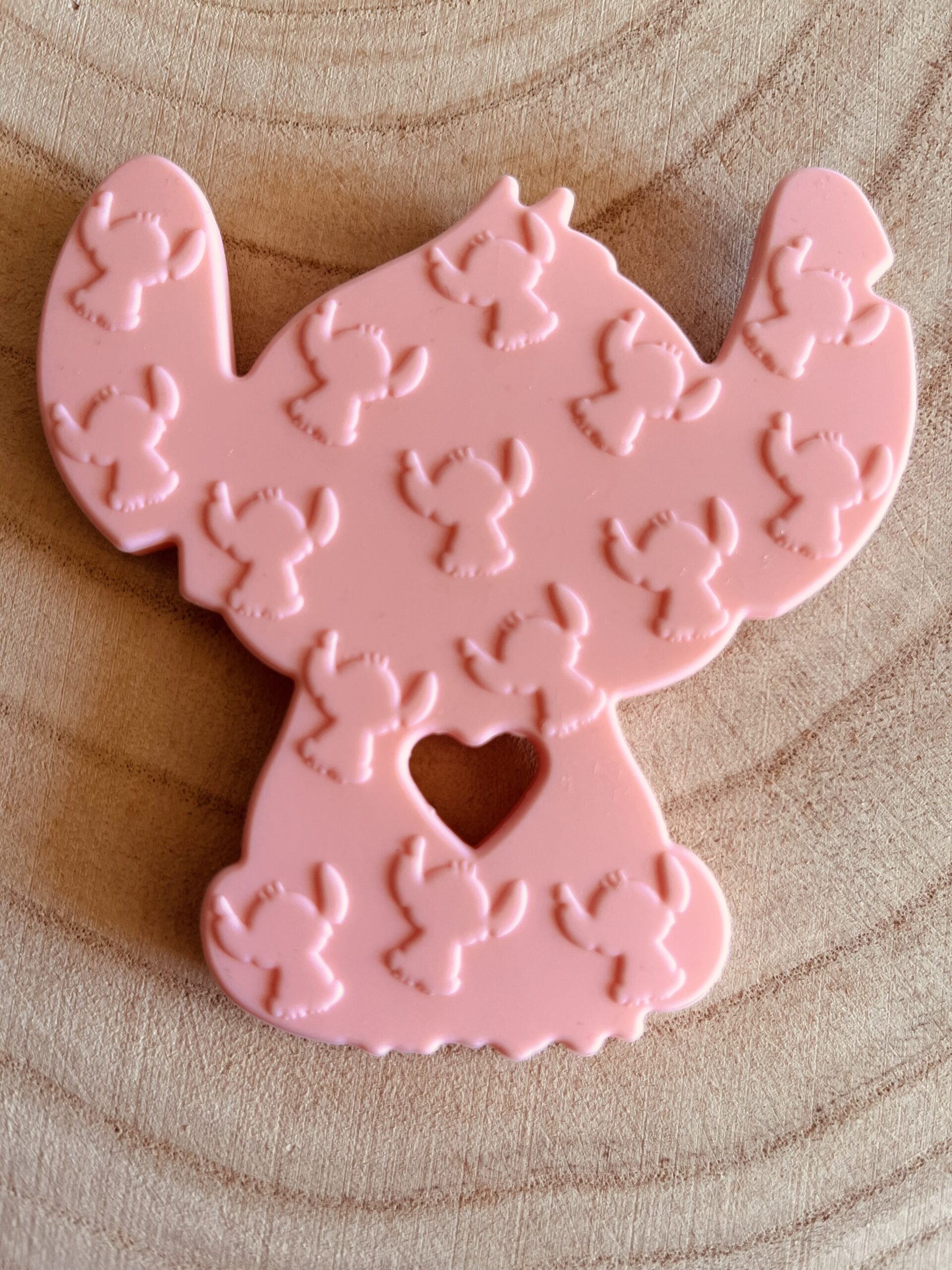 Anneau de dentition stitch rose