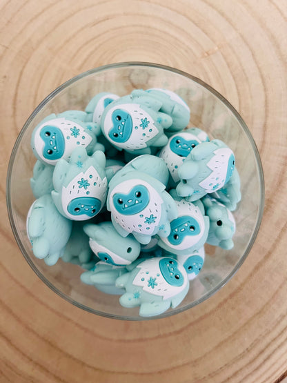 Perle en silicone Petit Monstre des Neiges ❄️