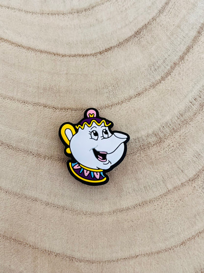 🍵 Perle Silicone Théière de la belle et la bête