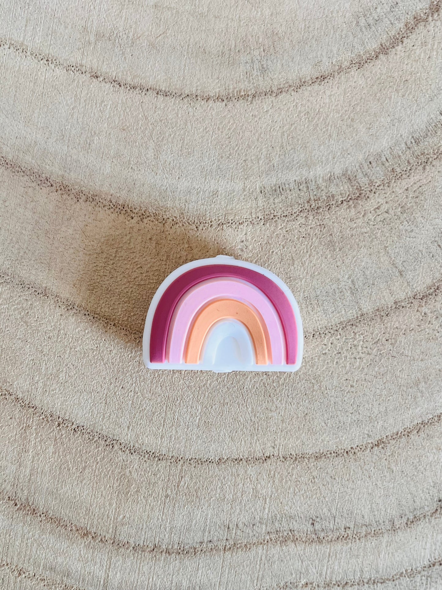 Perle silicone arc en ciel