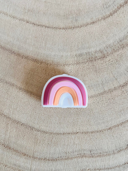 Perle silicone arc en ciel