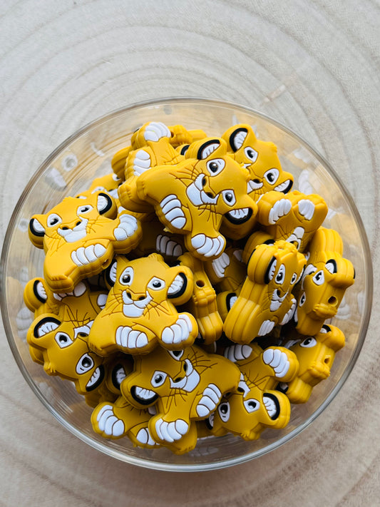 Perle silicone Le Roi Lion