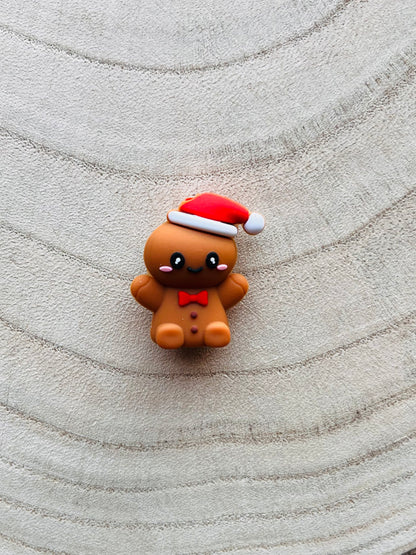 Perle Silicone Bonhomme Pain d'Épice 🎅🏽