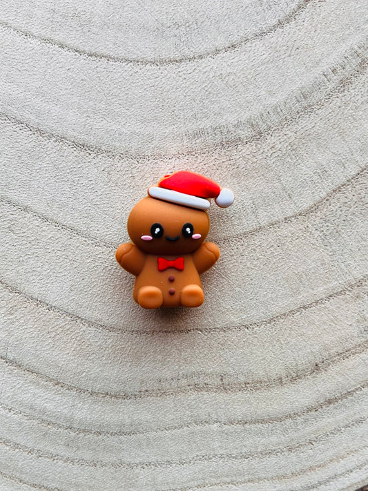 Perle Silicone Bonhomme Pain d'Épice 🎅🏽
