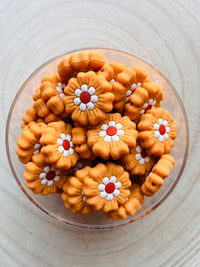 Perle Silicone Fleur Orange