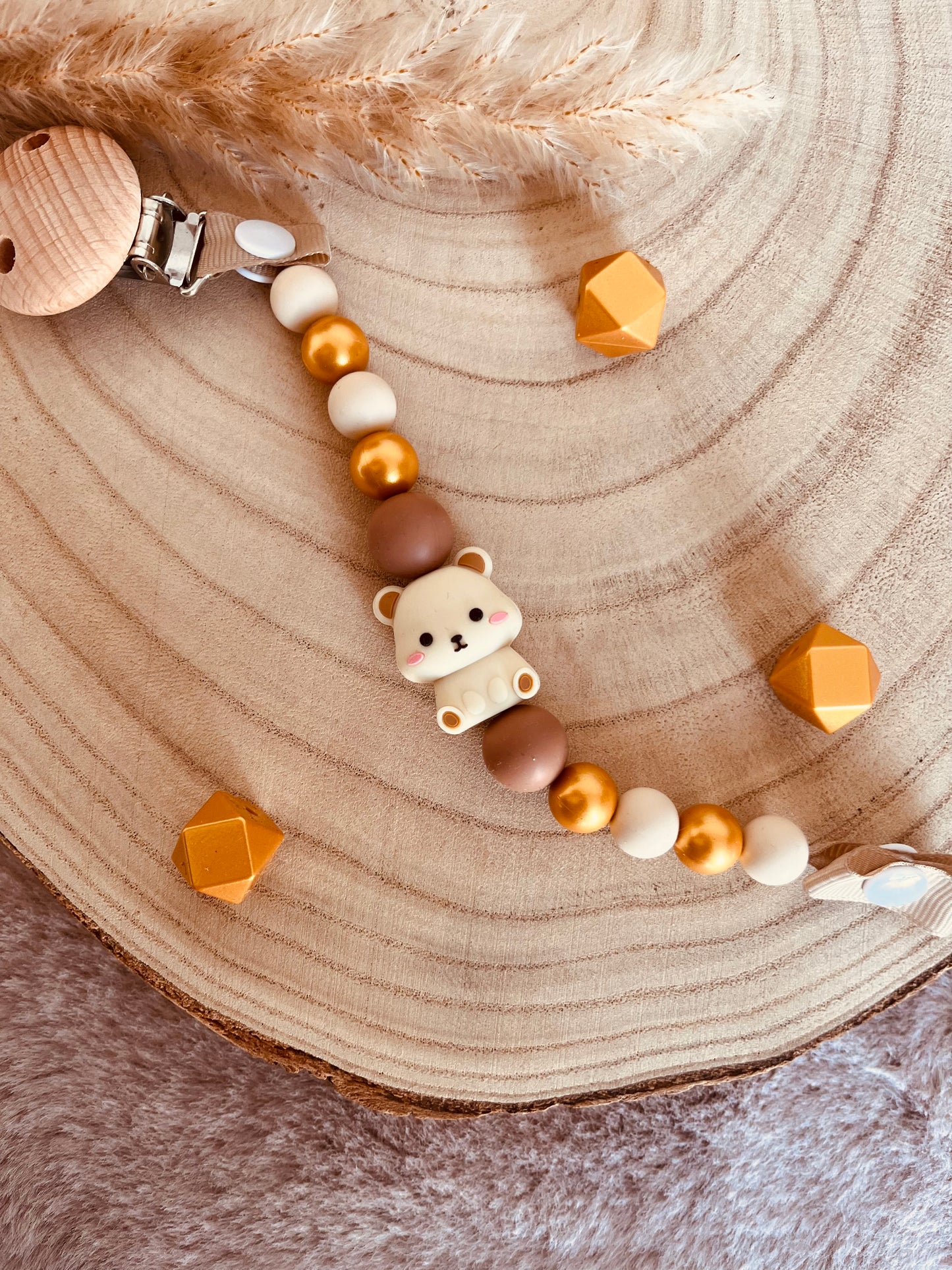 Attache tétine Ourson KAWAII 🧸✨