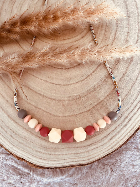 Collier d'allaitement terracotta