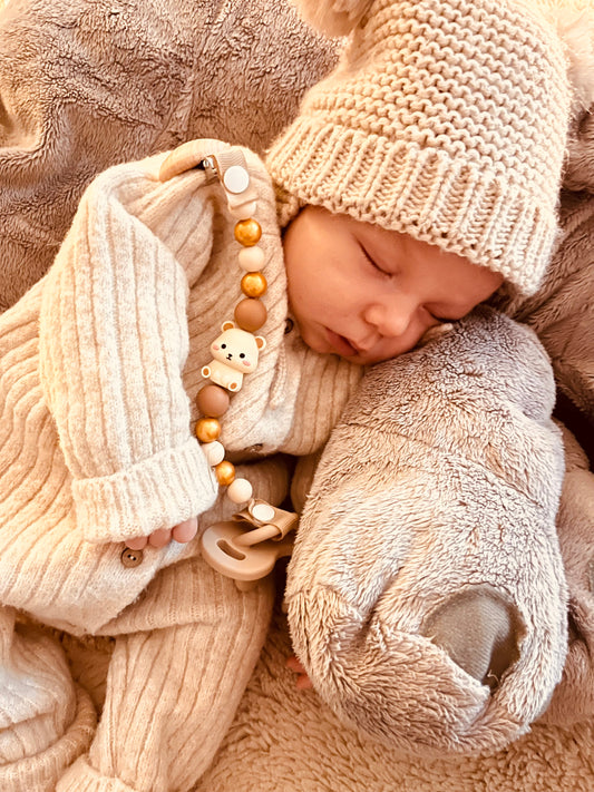 Attache tétine Ourson KAWAII 🧸✨