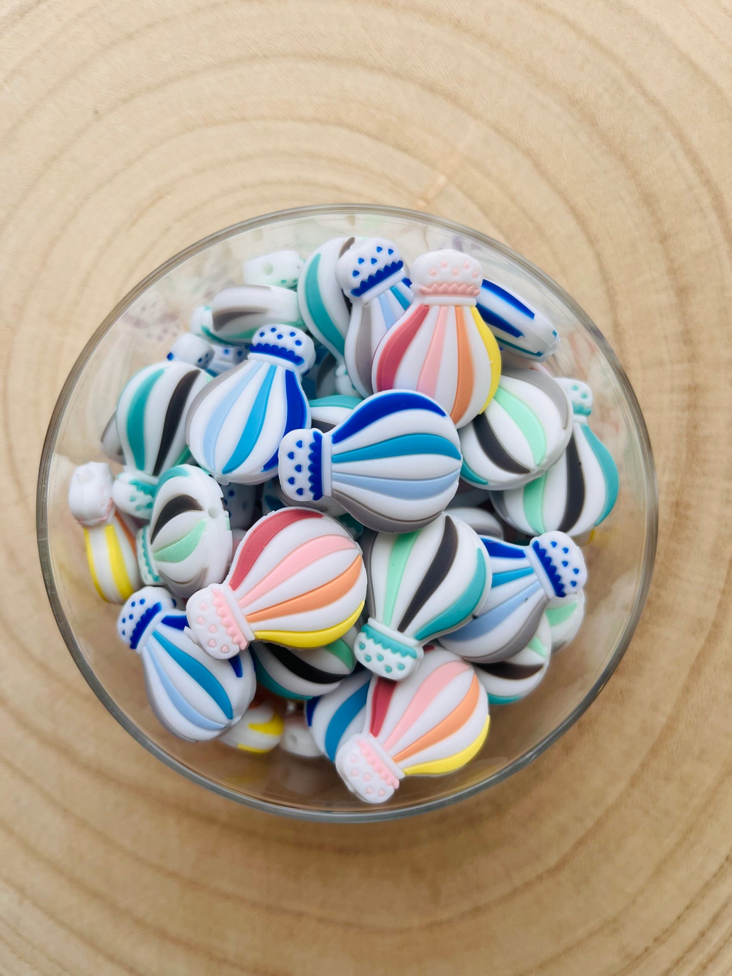 Perle silicone montgolfière