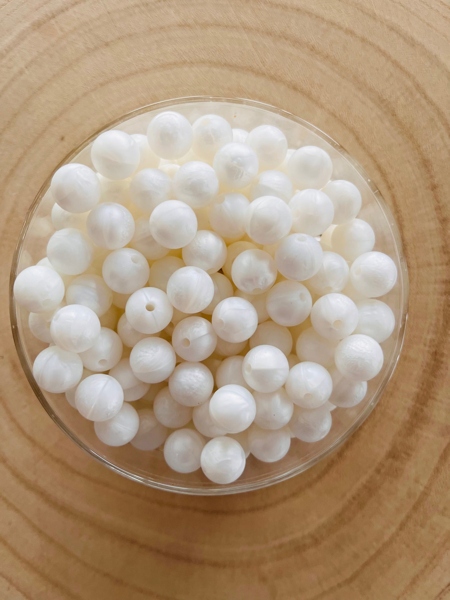Perle ronde 12 mm Blanc Nacre