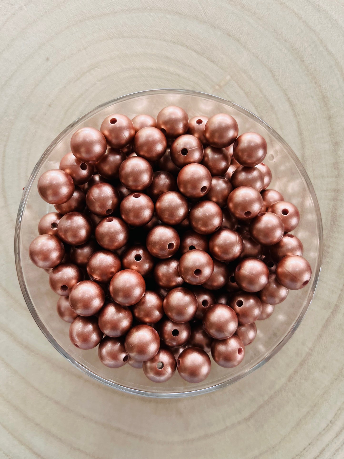 Perle silicone 12 MM rose gold