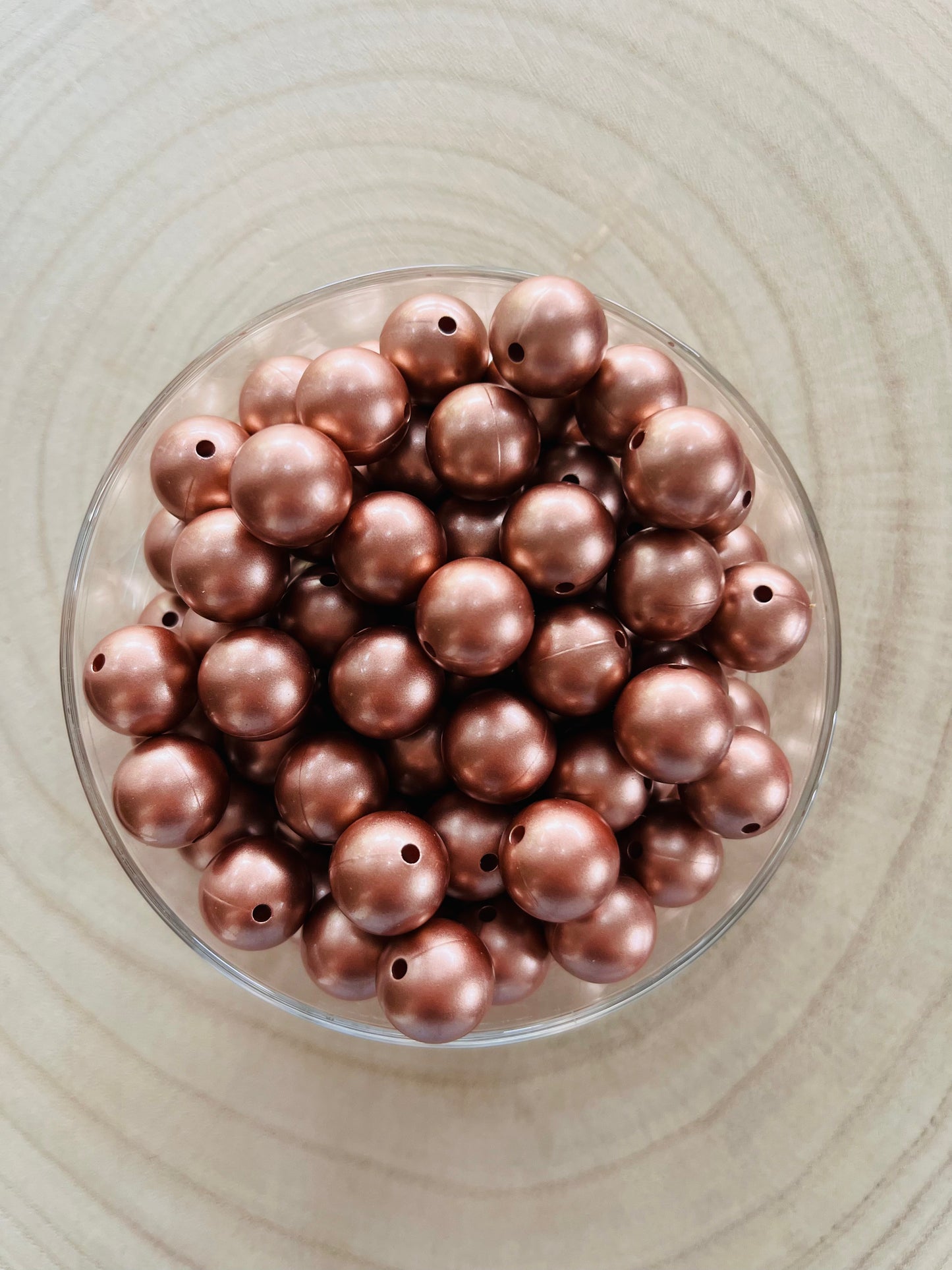 Perle silicone 15mm rose gold