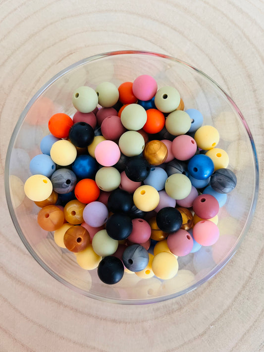 Perle silicone ronde 12 mm