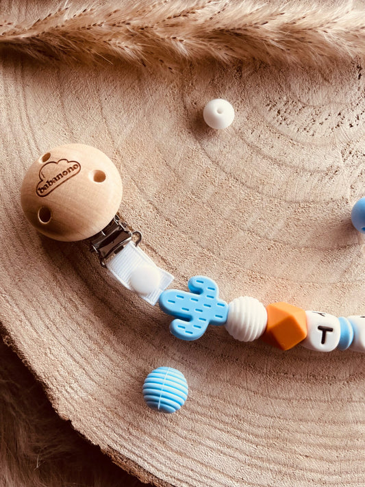 Personalized tippie blue pacifier