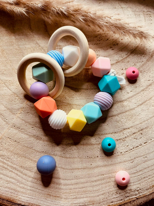 anneau de dentition multicolore