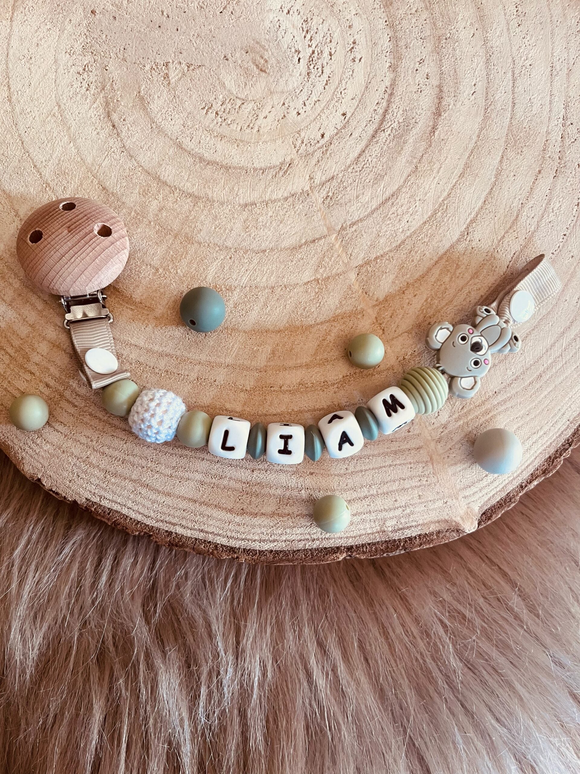 Attache tétine personnalisé koala