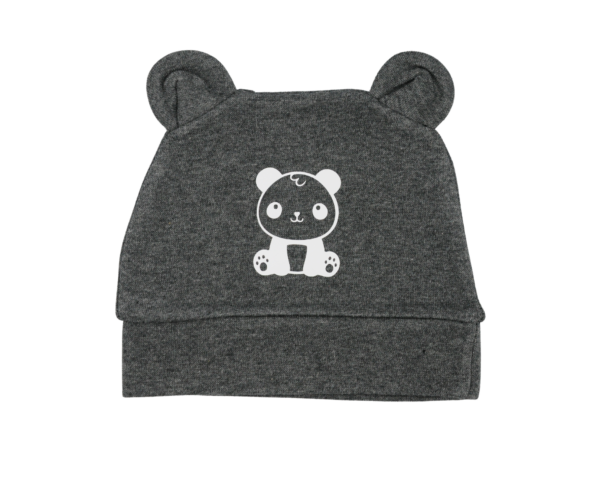 Bonnet personnalisé panda gris